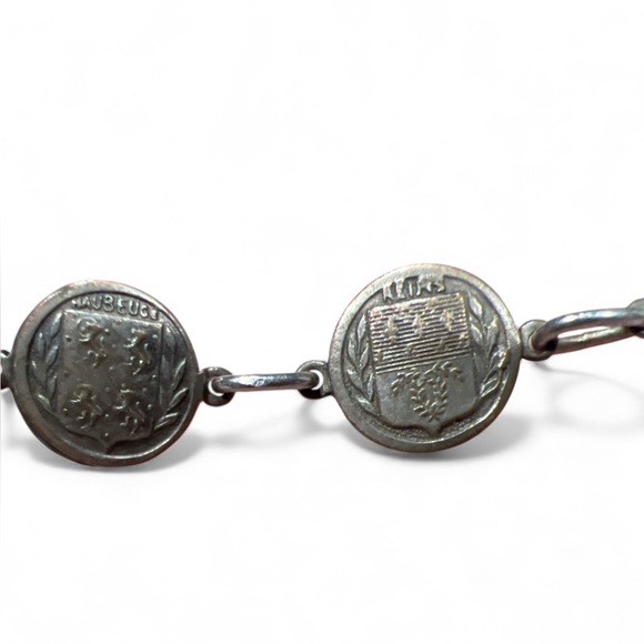 WWI French Croix De Guerre Sterling Bracelet Rare - Picture 3 of 8